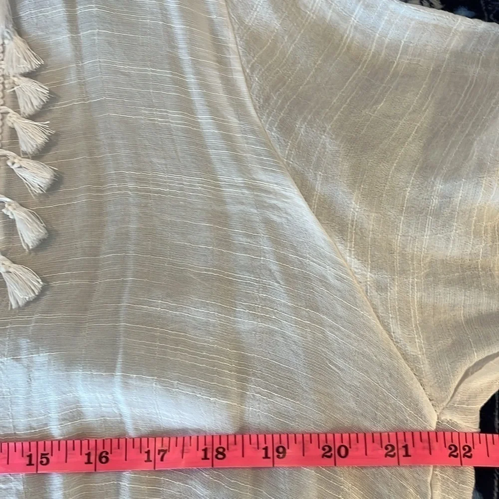 Elsie And Zoey Women’s White Swim Coverup Top Size L/XL NWOT